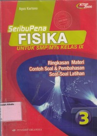 SeribuPena Fisika: untuk SMP/MTs Kelas IX