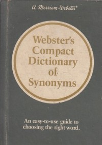 Image of Webster's Compact Dictionary of Synonyms