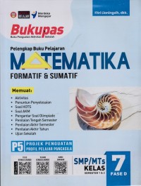 Bukupas (Buku Penguatan Aktivitas Sekolah) Matematika Formatif & Sumatif Kelas 7 SMP/MTs Kurikulum Merdeka