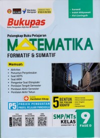 Bukupas Matematika Formatif & Sumatif SMP/MTs Kelas 9